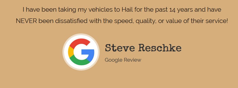 Hail Automotive Google Review