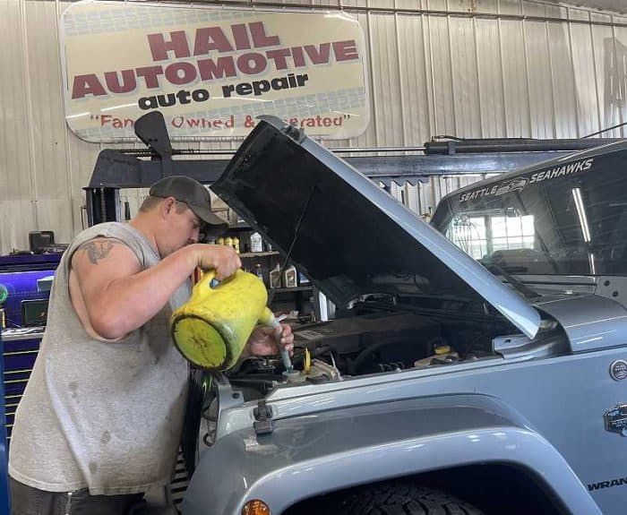 Hail Automotive LeRoy IL Jake Gassaway Mechanic